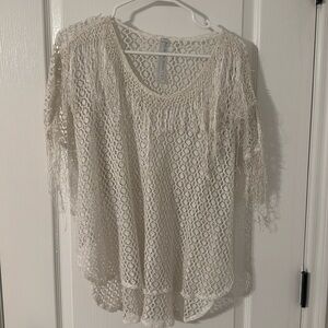 Fun Top! Free people lacy cinched top
